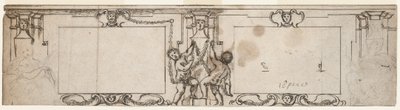 Project for Carved Panelling by Giovanni Francesco Romanelli